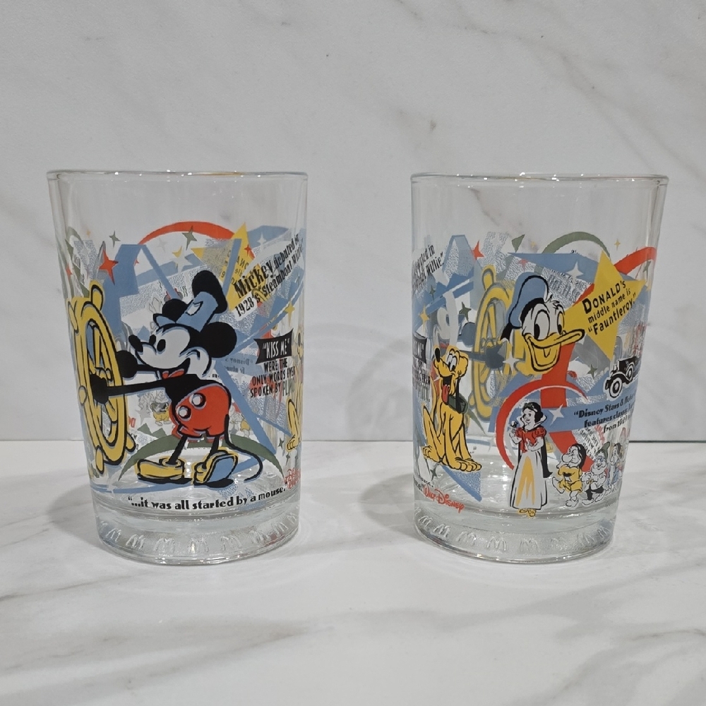 Disney Collectible McDonald's WDW 100 Years Of MAGIC glasses